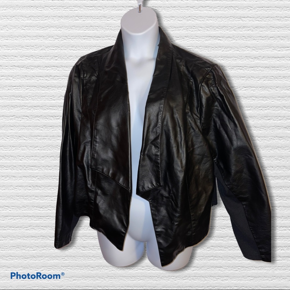 Avenue Faux Pleather Bolero